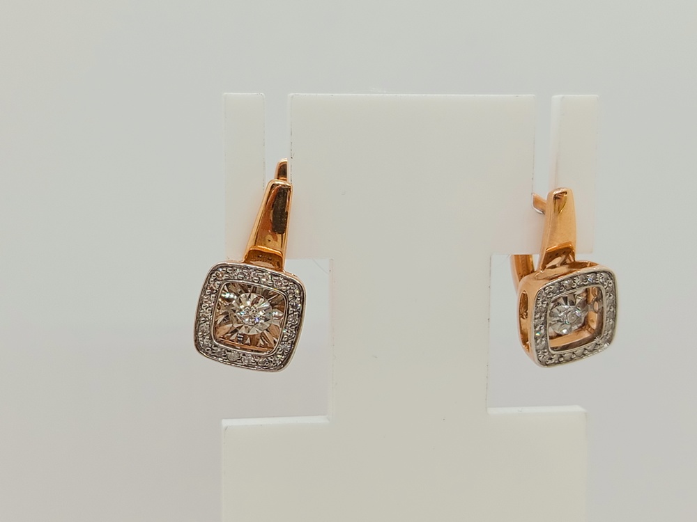 СЕРЬГИ БРИЛЛИАНТ (Au 585)