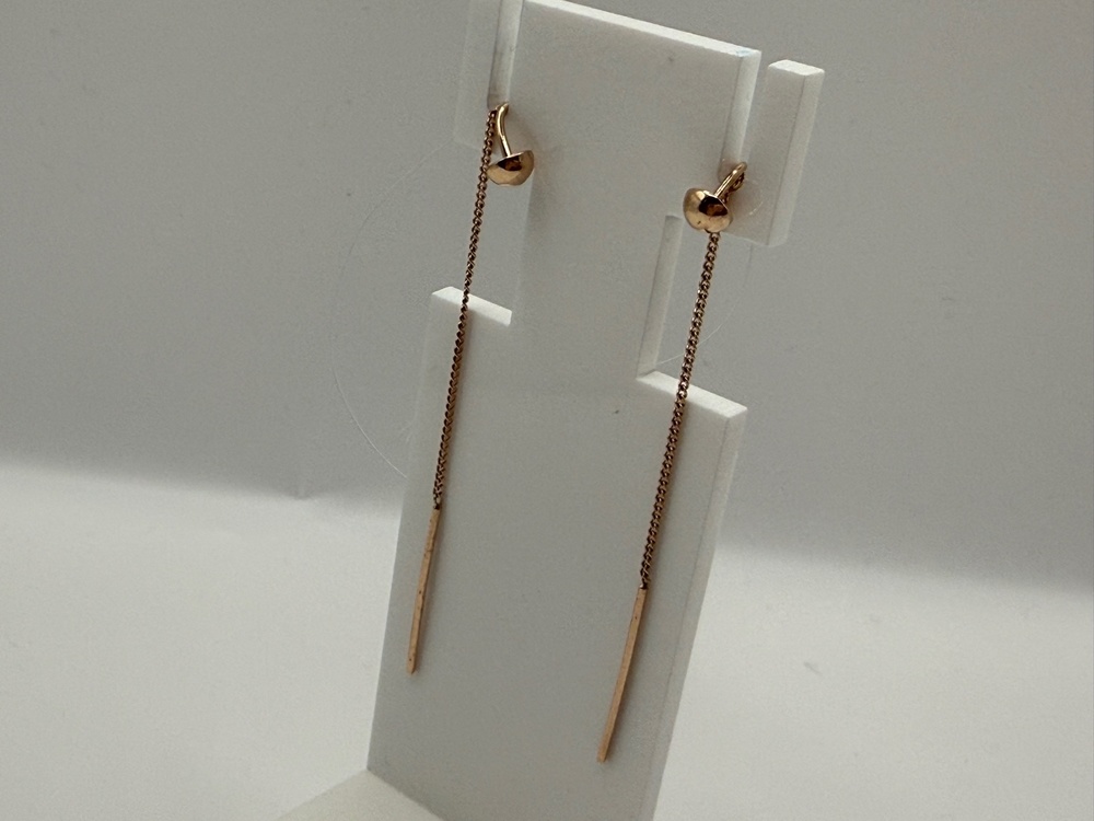 01-206918 СЕРЬГИ ПРОДЕВКИ без камня (Au 585)