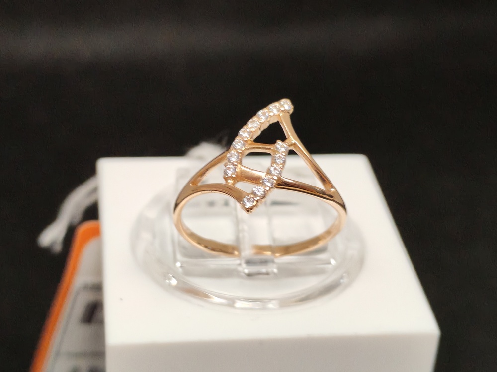 КОЛЬЦО С КАМНЯМИ (Au 585)