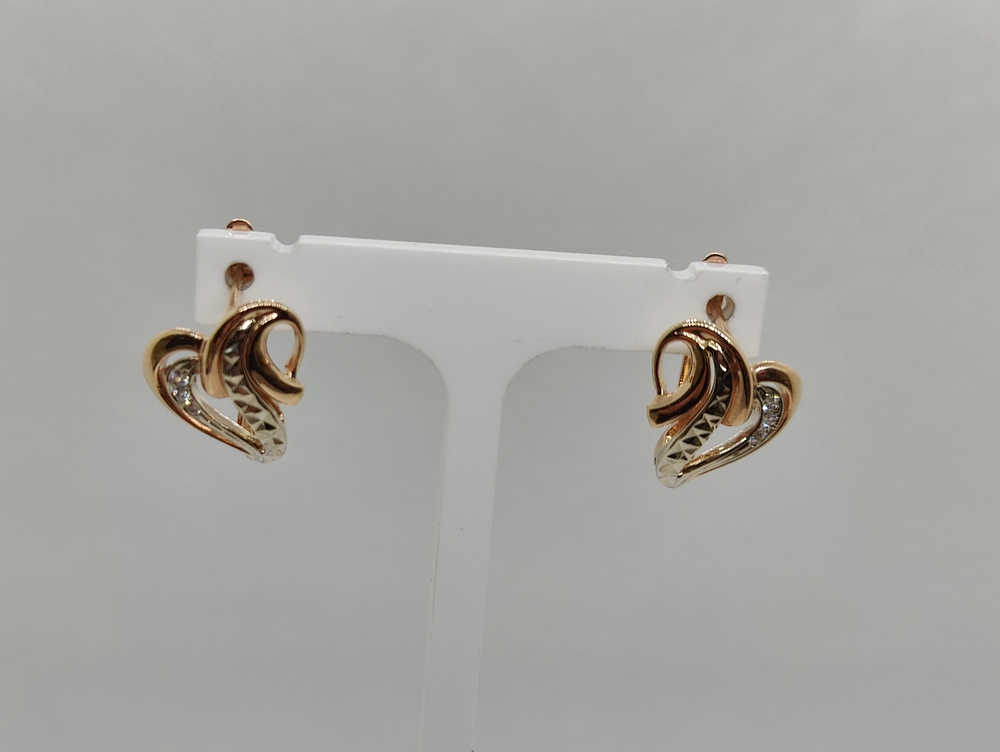 СКМИ585 СЕРЬГИ С КАМНЯМИ (Au 585)