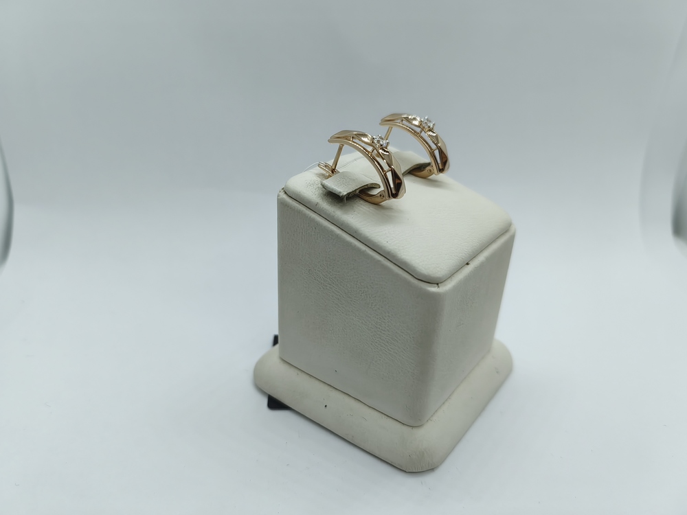 СЕРЬГИ С КАМНЕМ (Au 585)