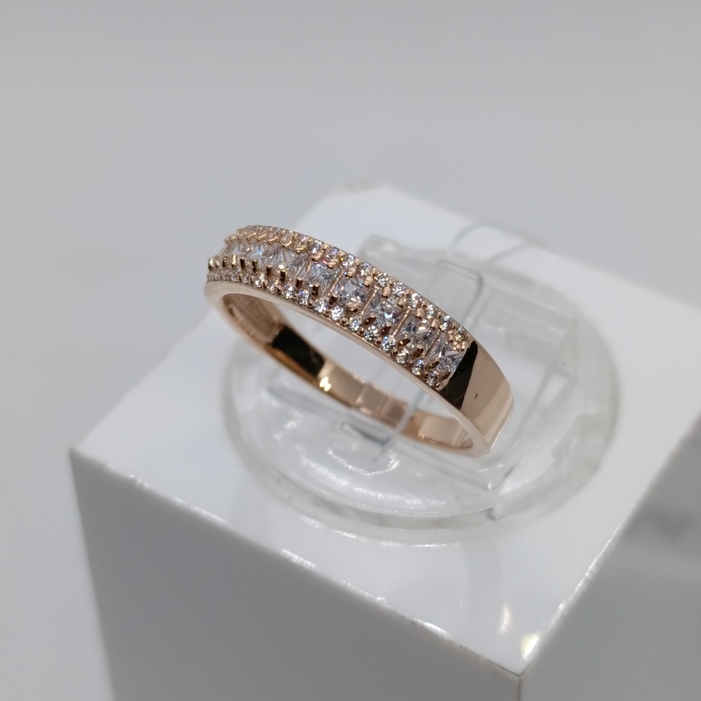 КОЛЬЦО С КАМНЯМИ (Au 585)