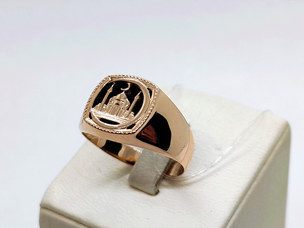 ПЕЧАТКА С КАМНЕМ (Au 585)