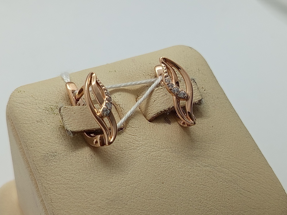 СЕРЬГИ С КАМНЯМИ (Au 585)