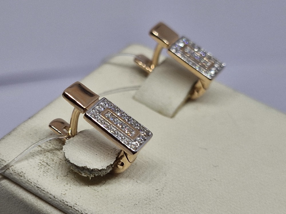 СЕРЬГИ С КАМНЯМИ (Au 585)