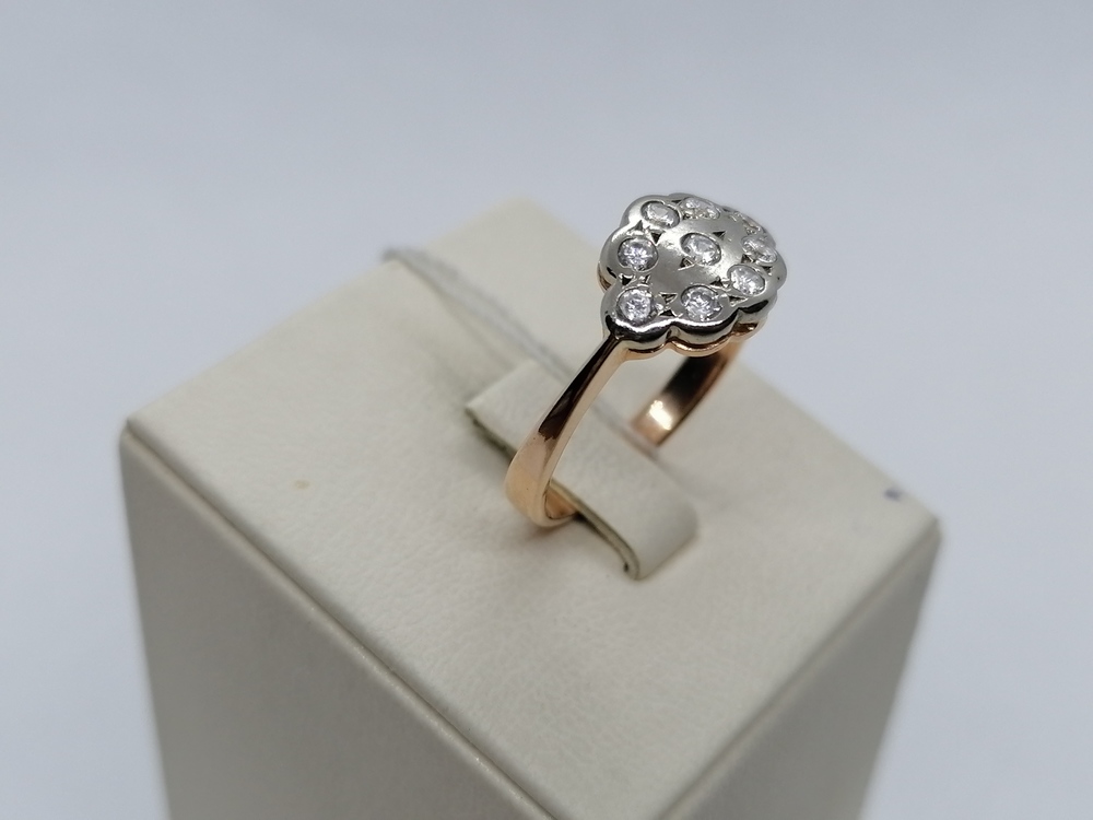 КОЛКМИ585 КОЛЬЦО С КАМНЯМИ (Au 585)
