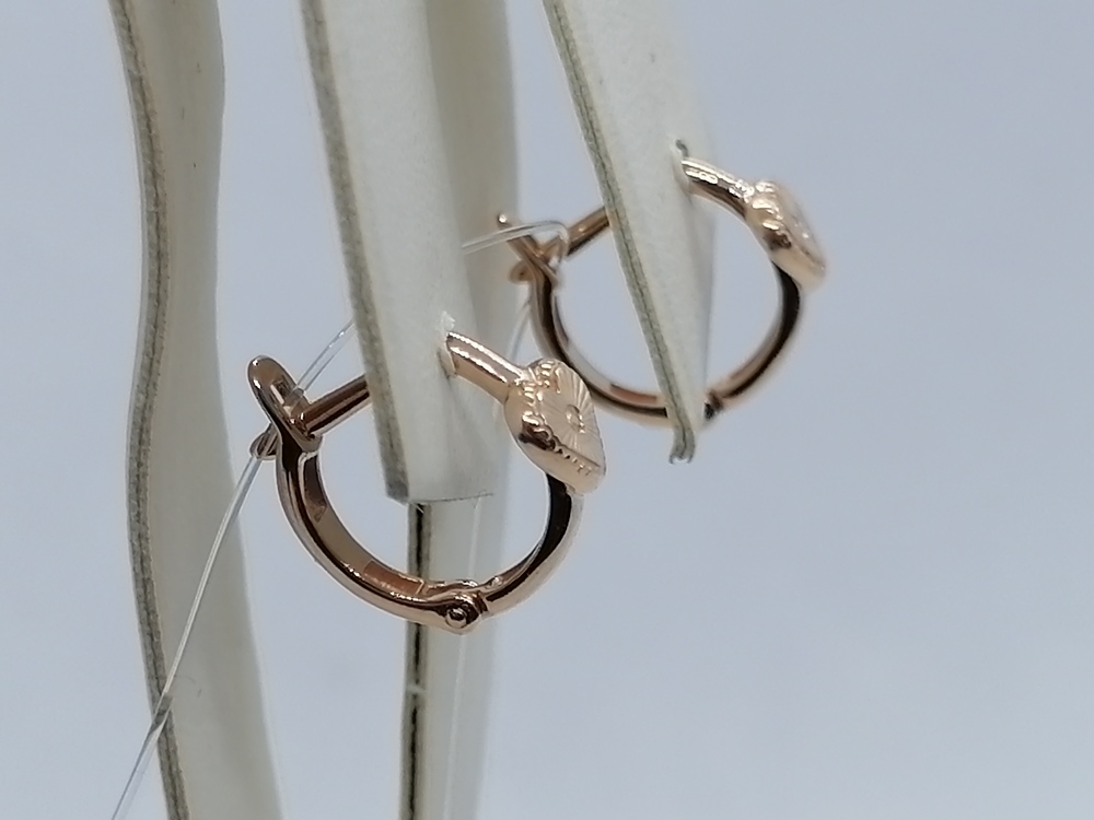 СЕРЬГИ БЕЗ КАМНЯ (Au 585)