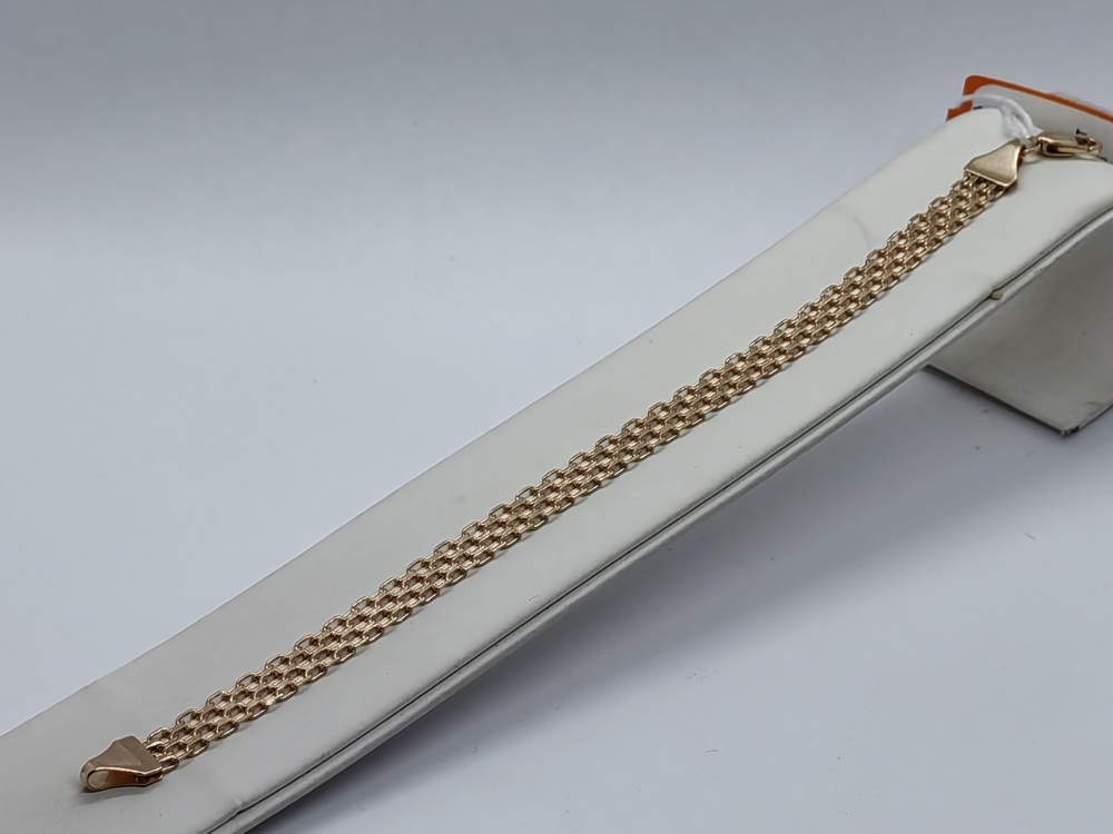 БЛБМ585 БРАСЛЕТ ПОЛНОВЕСНЫЙ Бисмарк машинный (Au 585)