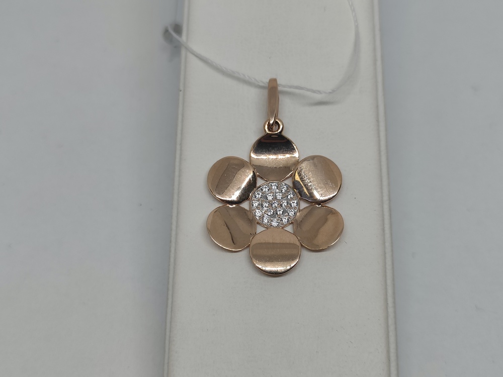 ПОДКМИ585 ПОДВЕСКА С КАМНЯМИ (Au 585)