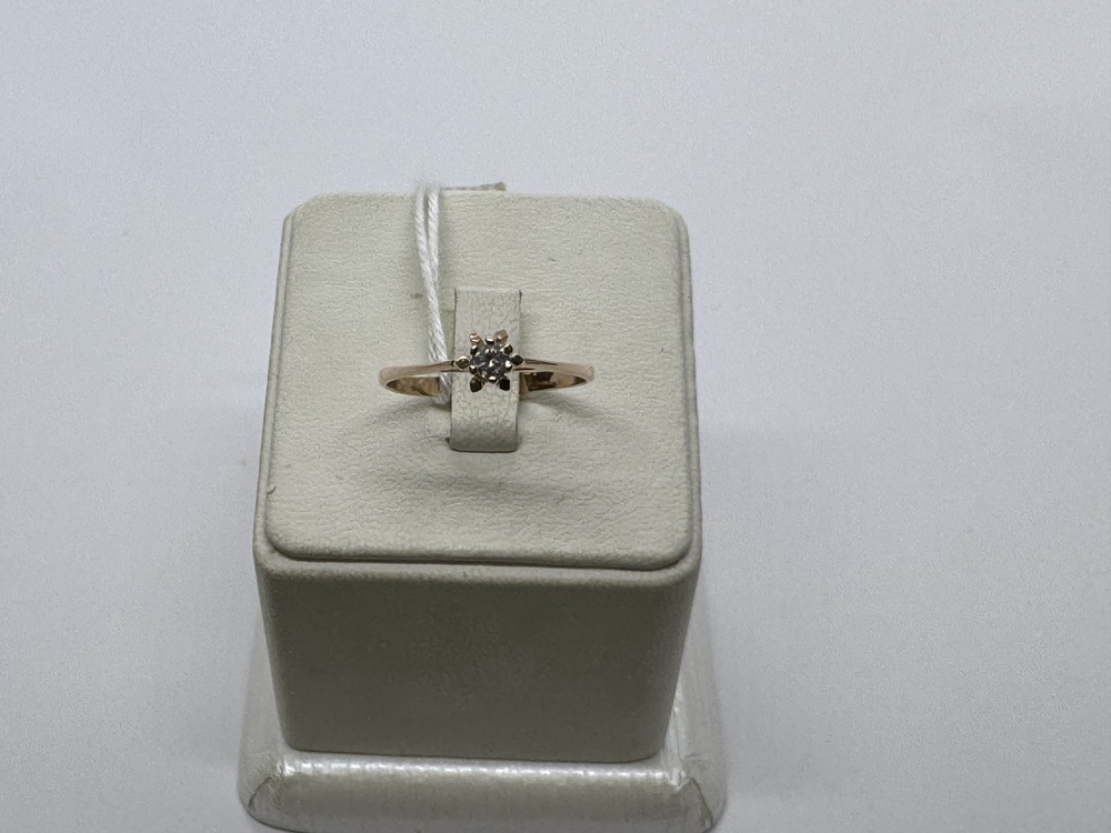 КОЛКМ585 КОЛЬЦО С КАМНЕМ (Au 585)