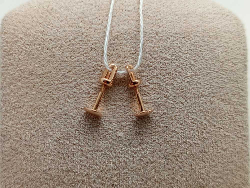 СПУС585 СЕРЬГИ ПУСЕТЫ (Au 585)