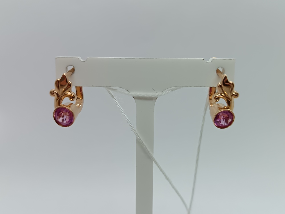 СЕРЬГИ С КАМНЕМ (Au 585)