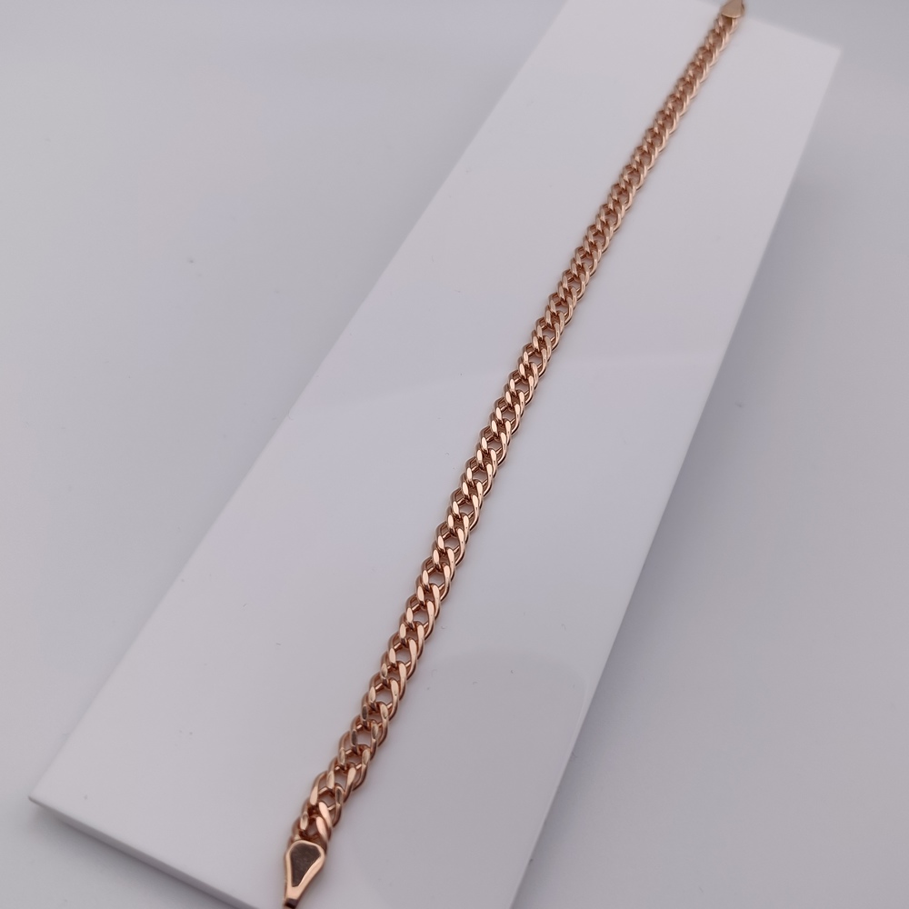 БРАСЛЕТ ПУСТОТЕЛЫЙ Ромб двойной (Au 585)