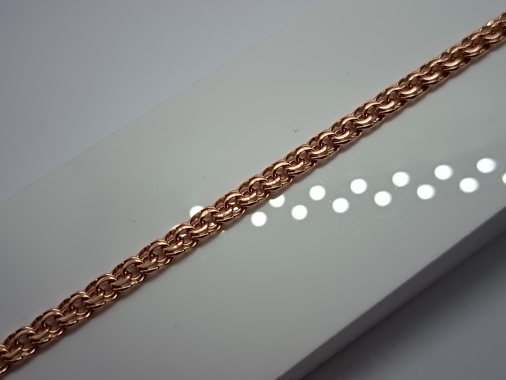 БЛБ585 БРАСЛЕТ ПОЛНОВЕСНЫЙ Бисмарк (Au 585)