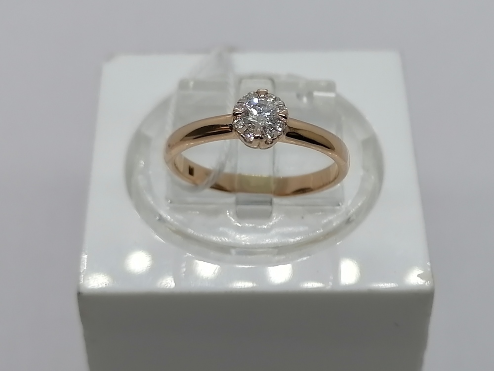 КОЛЬЦО БРИЛЛИАНТ Au 585