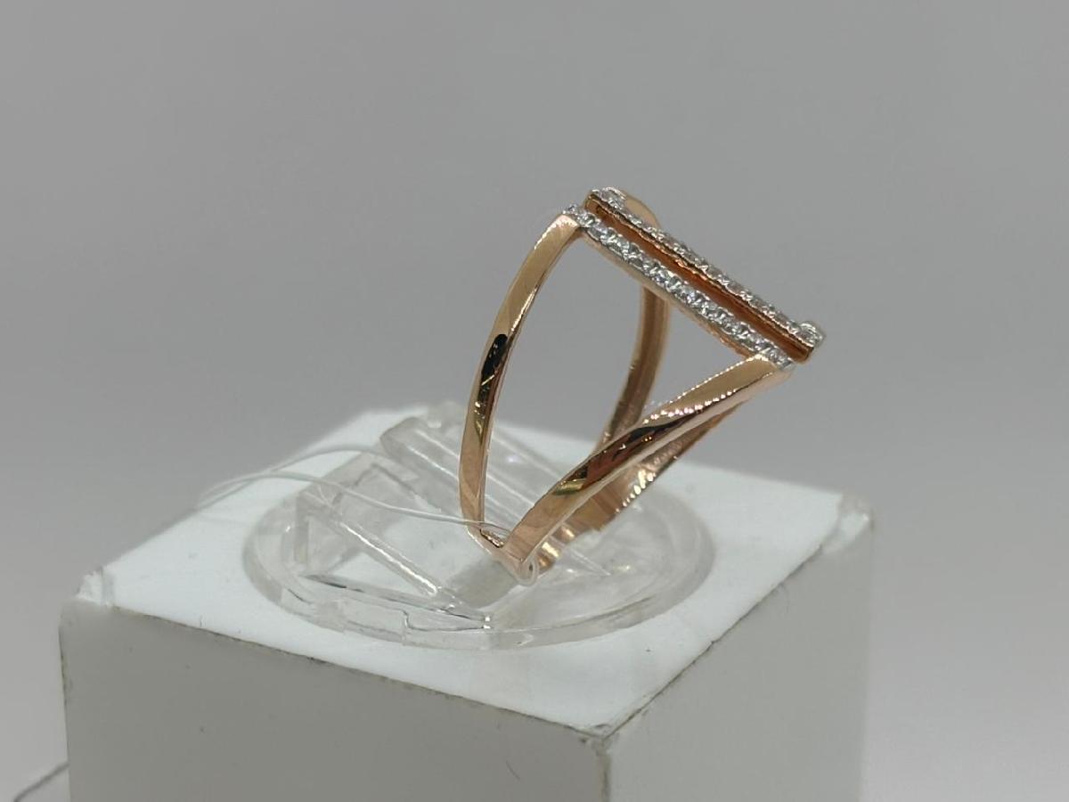 КОЛЬЦО С КАМНЯМИ (Au 585)