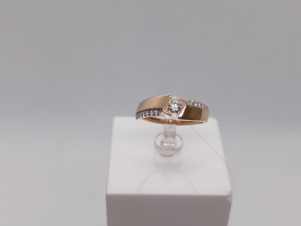 КОЛЬЦО С КАМНЯМИ (Au 585) КОЛЬЦО С КАМНЯМИ (Au 585)