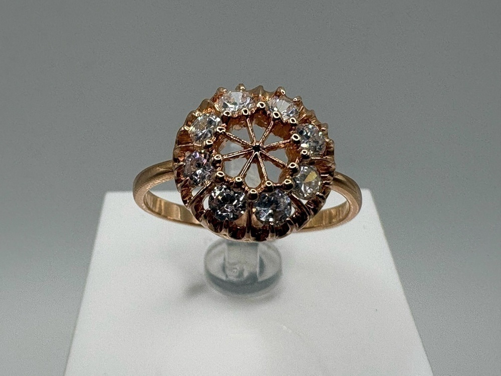 КОЛКМИ585 КОЛЬЦО С КАМНЯМИ (Au 585)