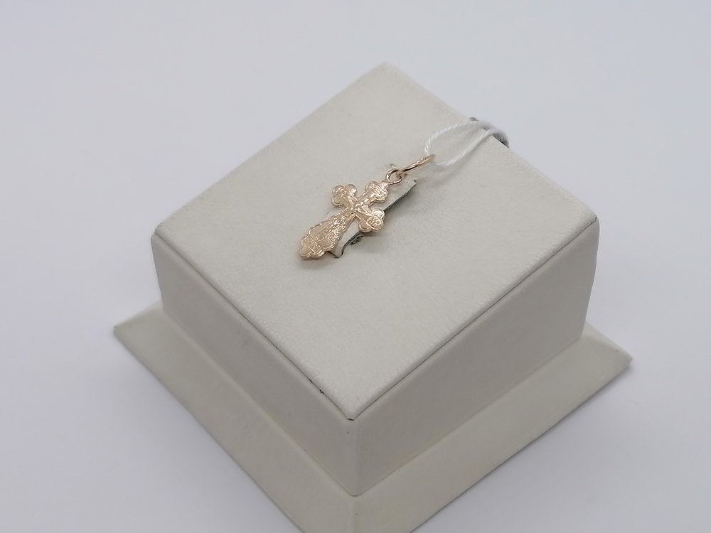 ПОДКБК585 ПОДВЕСКА КРЕСТ БЕЗ КАМНЯ (Au 585)