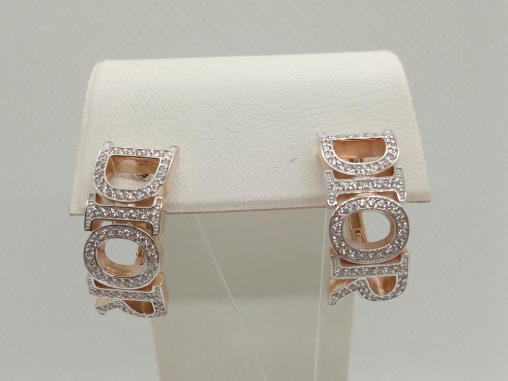 СЕРЬГИ С КАМНЯМИ (Au 585)