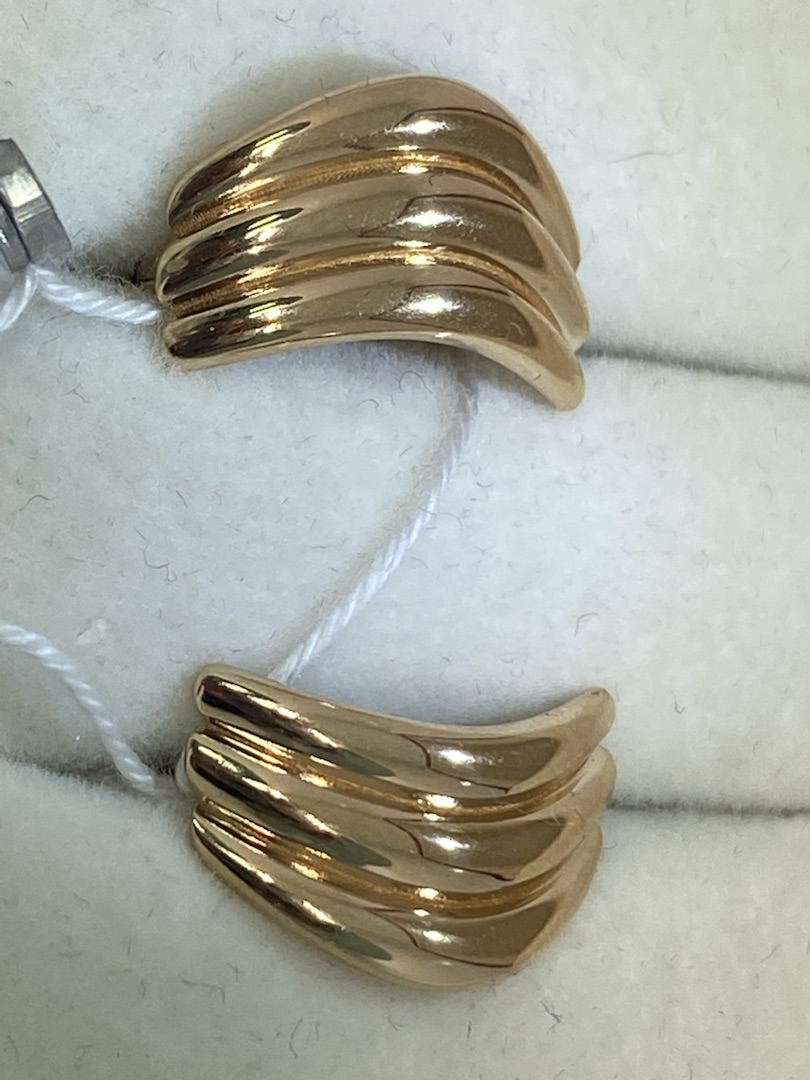 СЕРЬГИ БЕЗ КАМНЯ (Au 585)