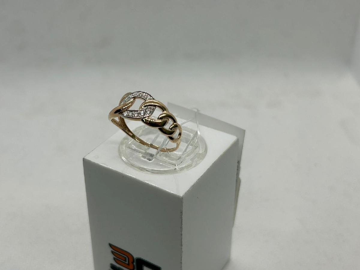 КОЛЬЦО С КАМНЯМИ (Au 585)