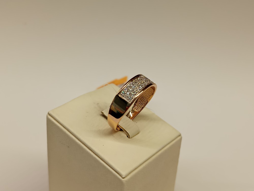 КОЛЬЦО С КАМНЯМИ (Au 585)