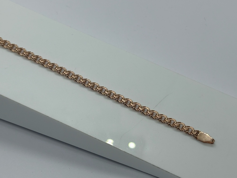 БРАСЛЕТ ПУСТОТЕЛЫЙ Бисмарк (Au 585)