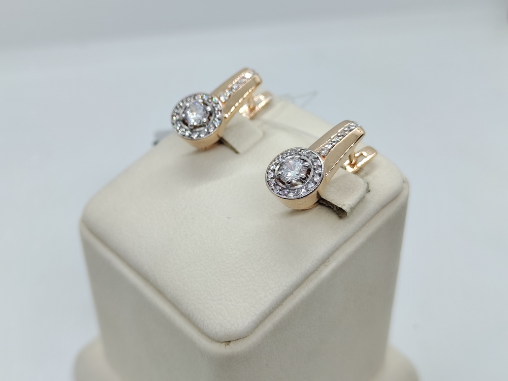 СЕРЬГИ С КАМНЯМИ (Au 585)