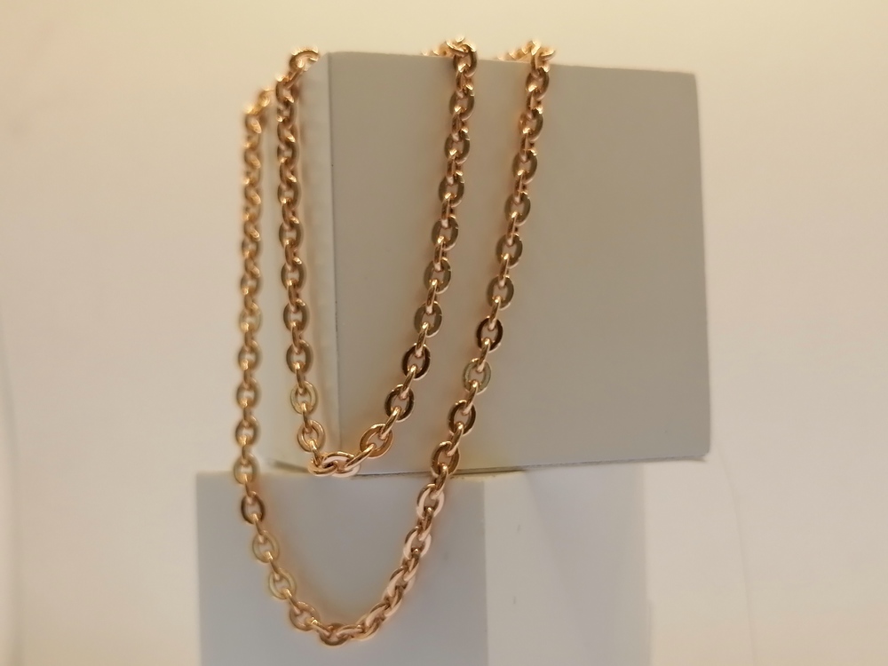 8080201П-60 ЦЕПЬ ПУСТОТЕЛАЯ Якорное (Au 585)