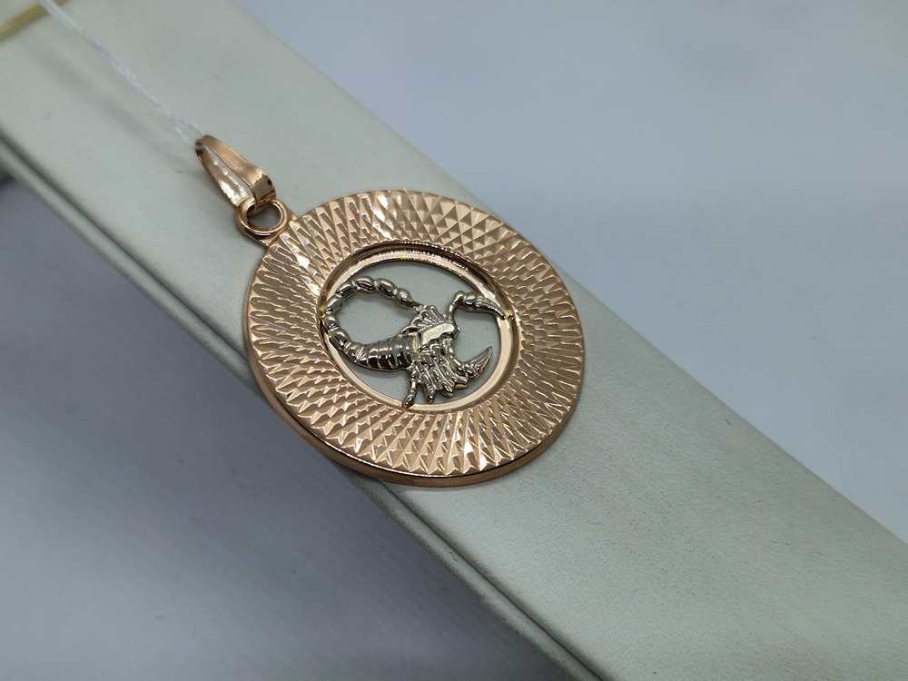 ПОДВЕСКА ЗНАК ЗОДИАКА СКОРПИОН (Au 585)