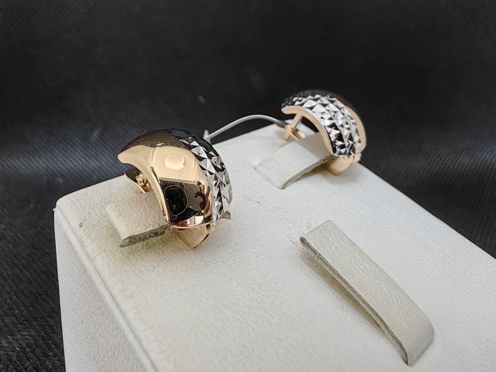 СЕРЬГИ БЕЗ КАМНЯ (Au 585)