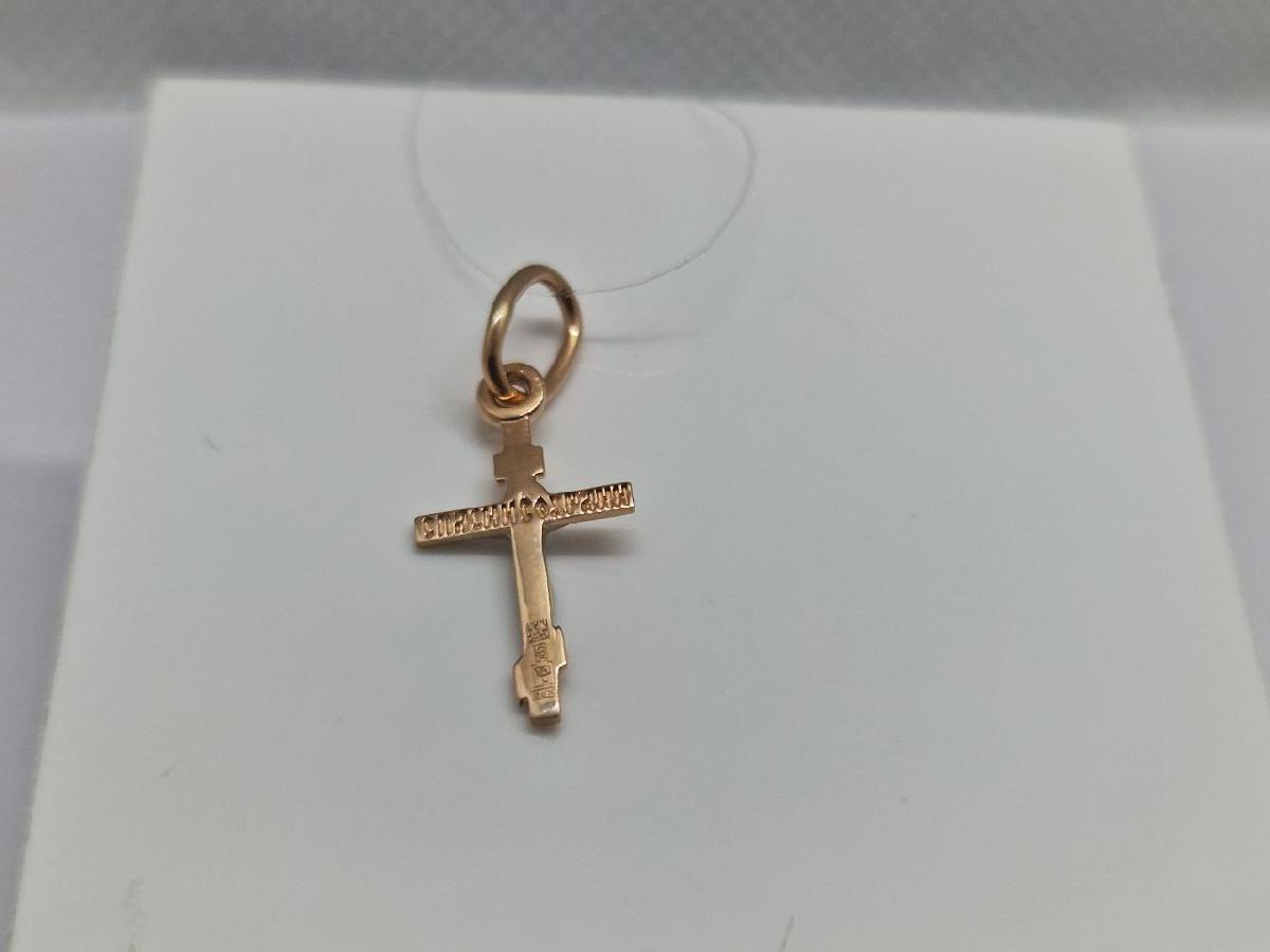 810-00369-10-00-00-00 ПОДВЕСКА КРЕСТ без камня (Au 585)