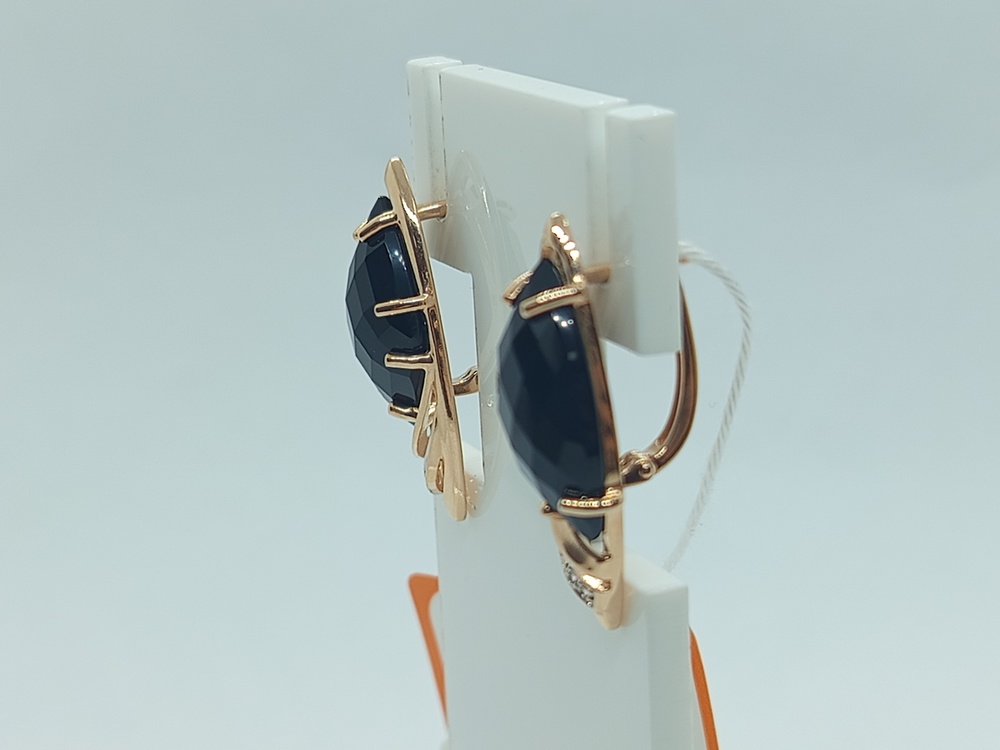 СКМИ585 СЕРЬГИ С КАМНЯМИ (Au 585)