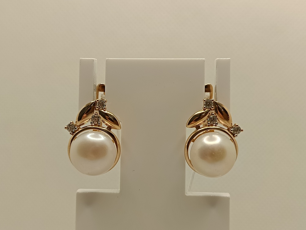 СКМИ585 СЕРЬГИ С КАМНЯМИ (Au 585)