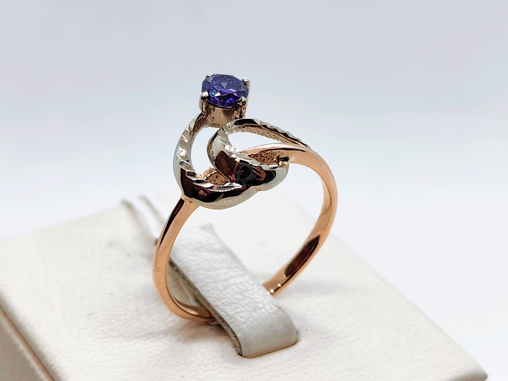 КОЛКМ585 КОЛЬЦО С КАМНЕМ (Au 585) КОЛКМ585 КОЛЬЦО С КАМНЕМ (Au 585)