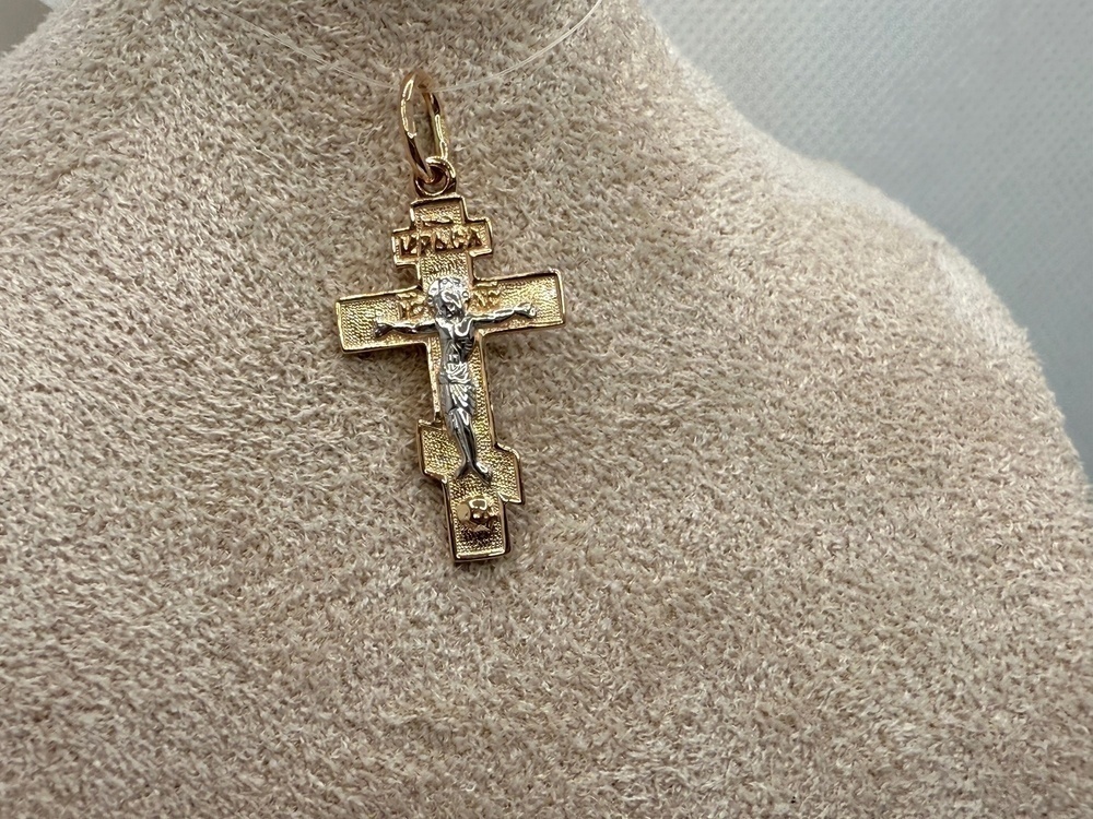 ПОДВЕСКА КРЕСТ без камня (Au 585)