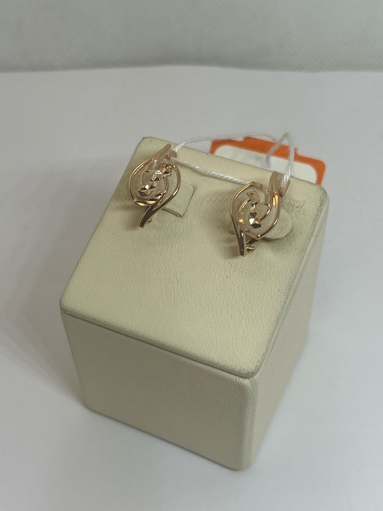 СЕРЬГИ БЕЗ КАМНЯ (Au 585)