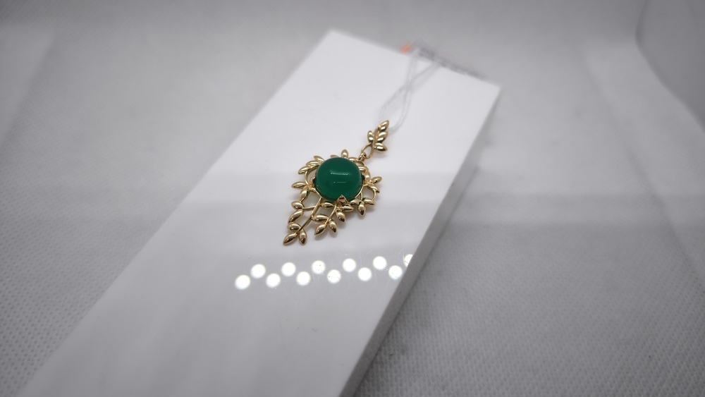 ПОДКМ585 ПОДВЕСКА С КАМНЕМ (Au 585)