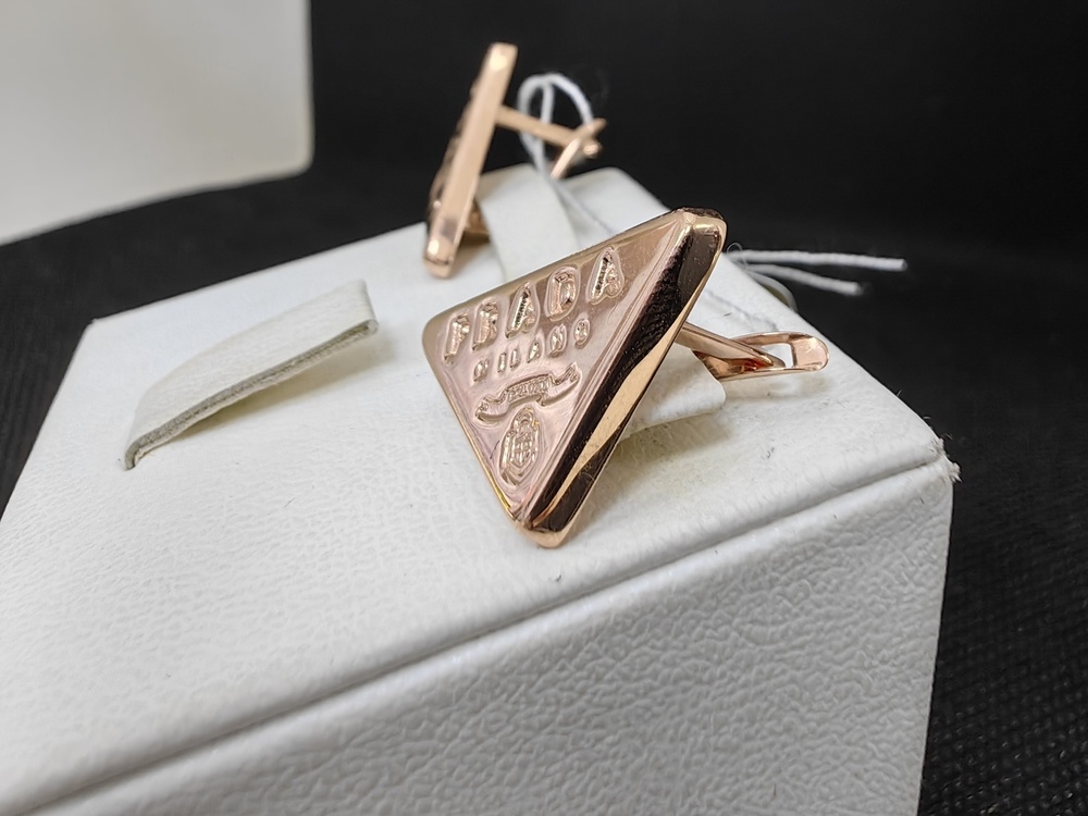 СЕРЬГИ БЕЗ КАМНЯ (Au 585)