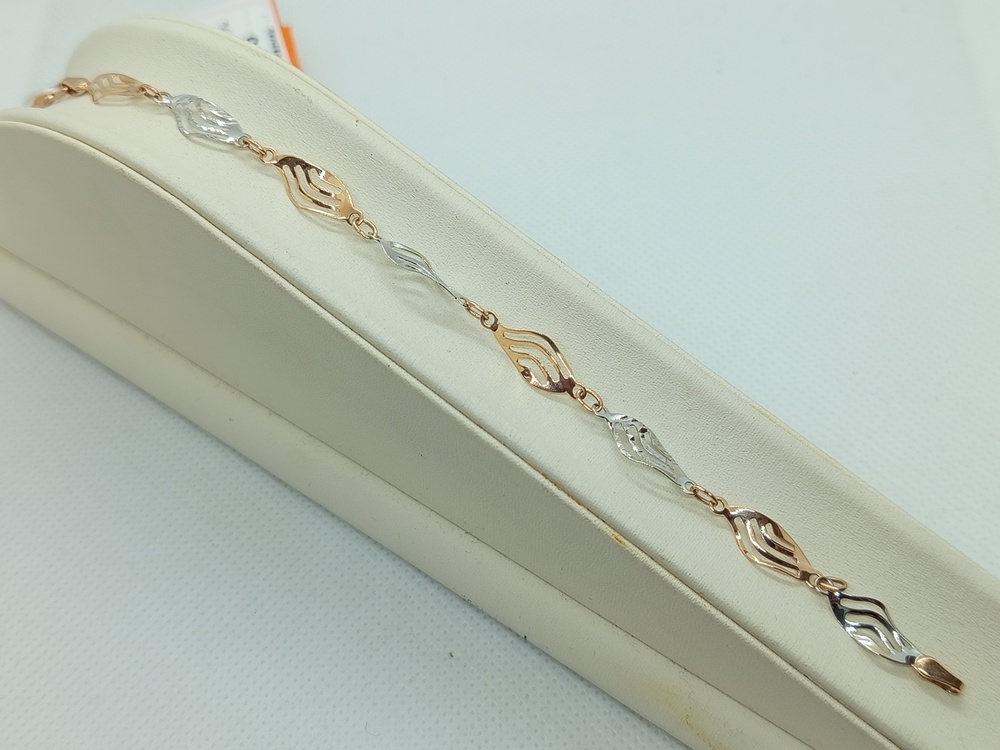 БРАСЛЕТ ПОЛНОВЕСНЫЙ Фантазия Au 585 БРАСЛЕТ ПОЛНОВЕСНЫЙ Фантазия Au 585