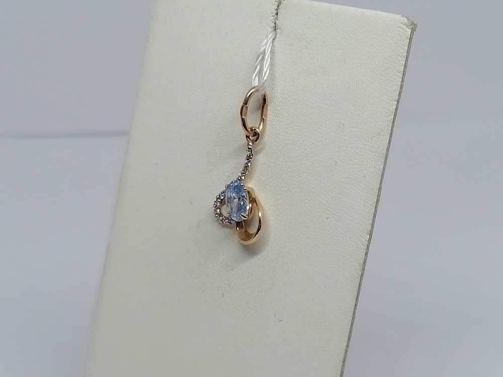 ПОДКМИ585 ПОДВЕСКА С КАМНЯМИ (Au 585)