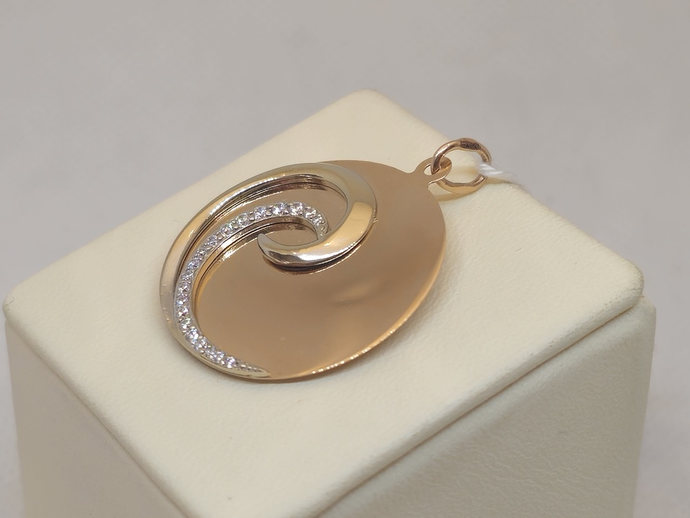 ПОДКМИ585 ПОДВЕСКА С КАМНЯМИ (Au 585)