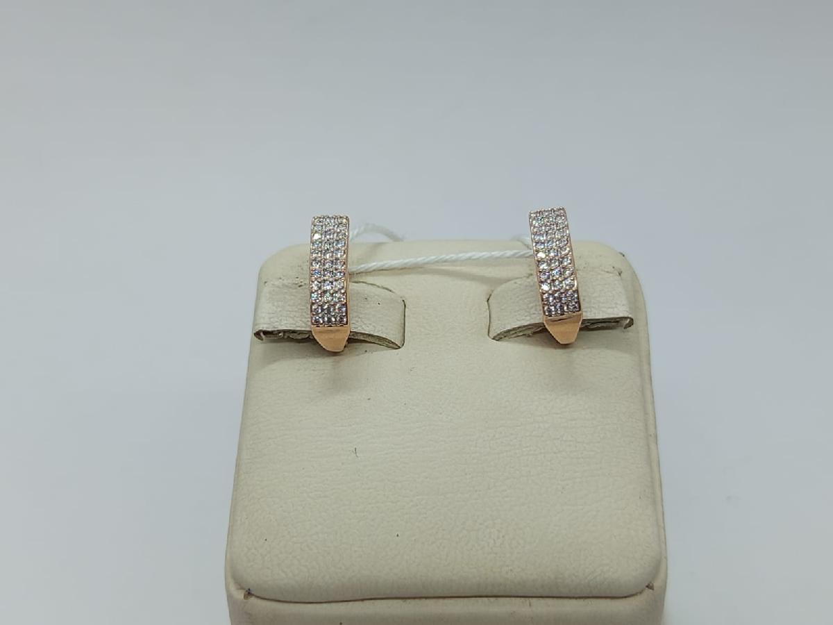 СКМИ585 СЕРЬГИ С КАМНЯМИ (Au 585)