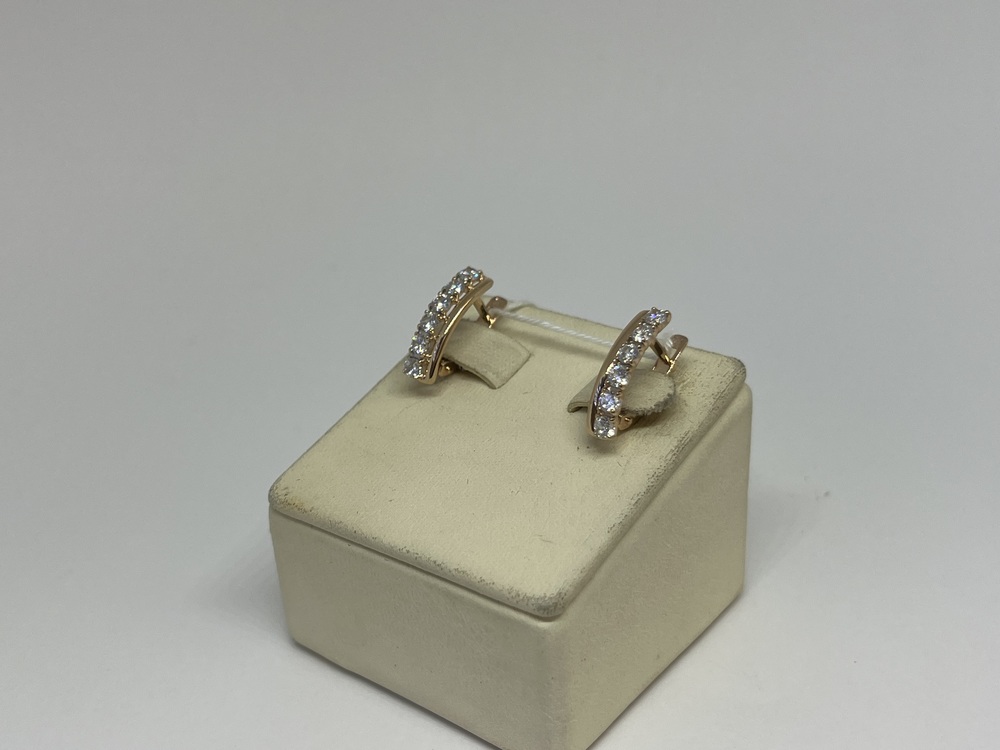 СКМИ585 СЕРЬГИ С КАМНЯМИ (Au 585)