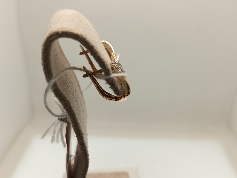 СКМИ585 СЕРЬГИ С КАМНЯМИ (Au 585)