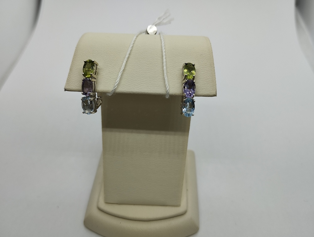 СЕРЬГИ С КАМНЯМИ (Au 585)