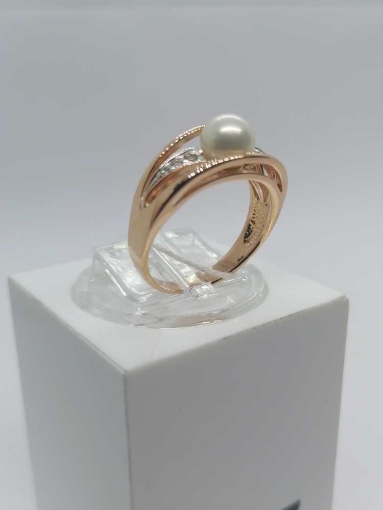 КОЛЬЦО С КАМНЯМИ (Au 585)