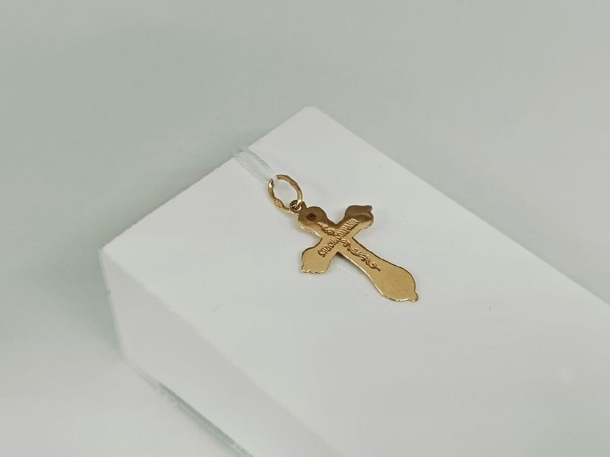 ПОДКБК585 ПОДВЕСКА КРЕСТ БЕЗ КАМНЯ (Au 585)