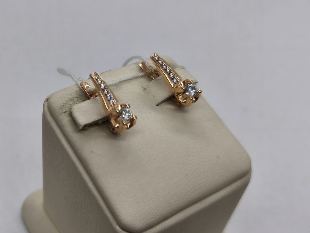 СЕРЬГИ С КАМНЯМИ (Au 585)